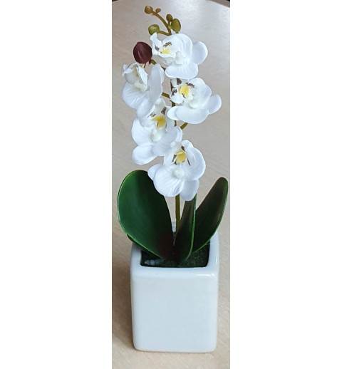 Künstliche Orchidee weiss