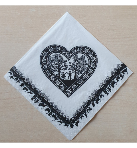 Serviette Scherenschnitt