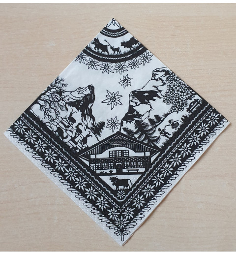 Serviette Scherenschnitt