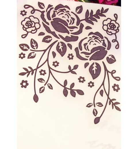 Präge Schablone Rosen