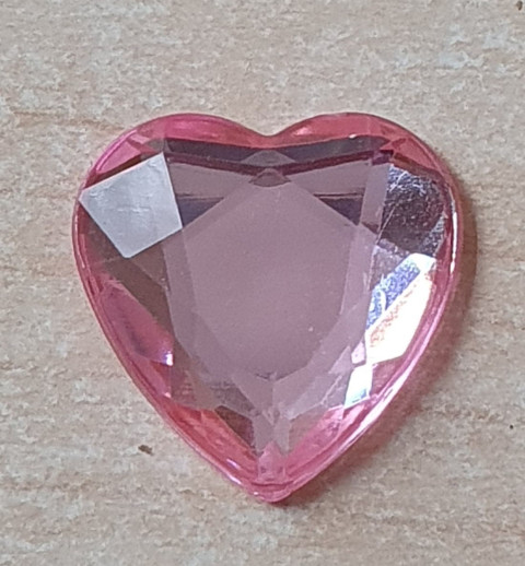 Kunststoff Herz rosa