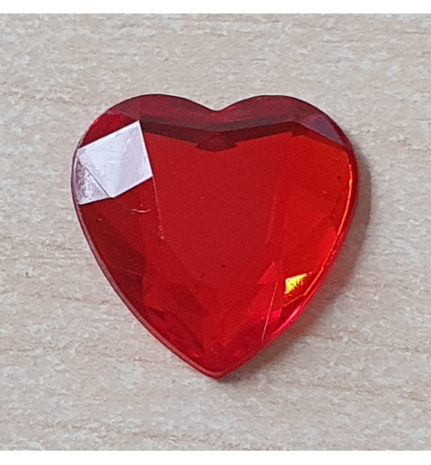 Kunststoff Herz rot