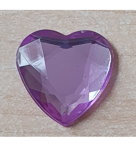 Kunststoff Herz violette