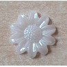 Kunststoff Blume weiss/regenbogen
