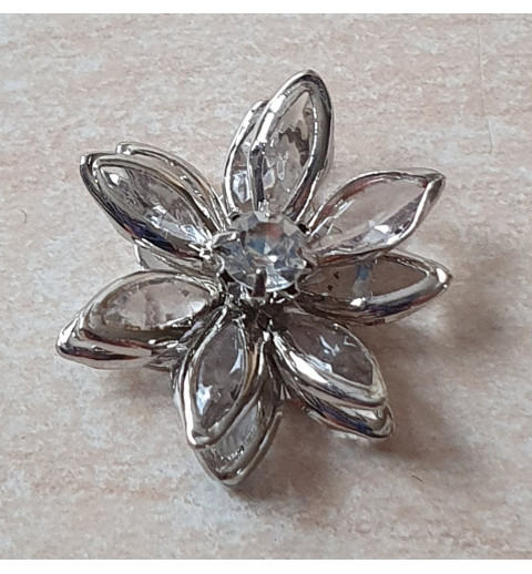 Acryl Blume silber