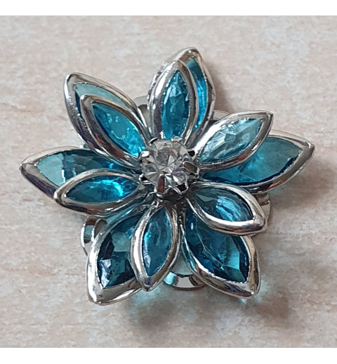 Acryl Blume türkis