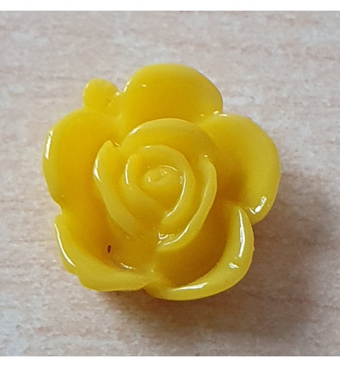 Kunststoff Rose gelb