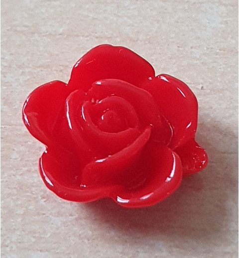 Kunststoff Rose rot