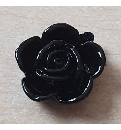 Kunststoff Rose schwarz