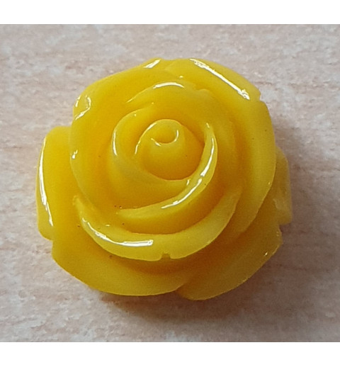 Kunststoff Rose gelb