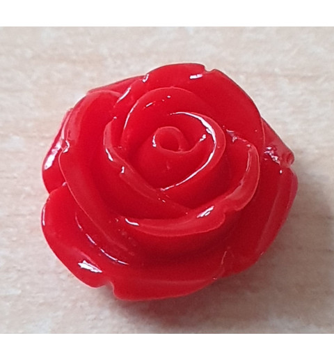Kunststoff Rose rot