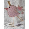 Metall Vogel rosa