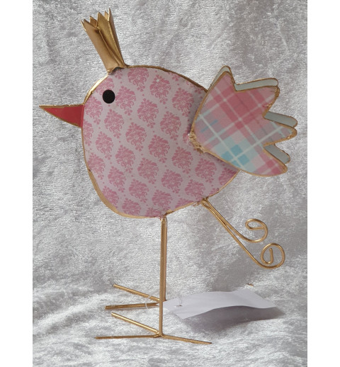 Metall Vogel rosa