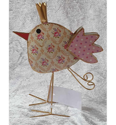 Metall Vogel gelb