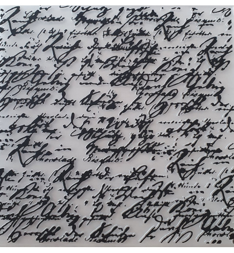Präge Schablone Schrift