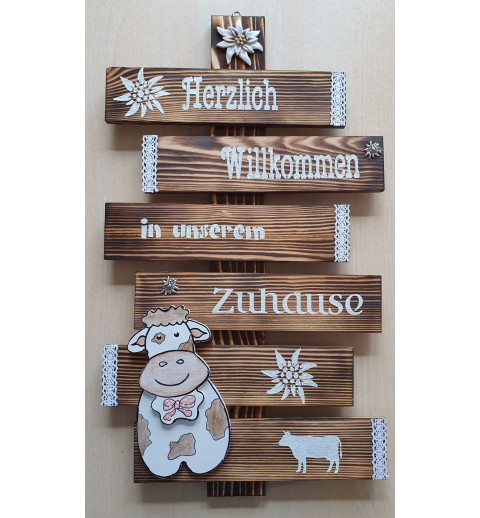 Schild Herzlich.....