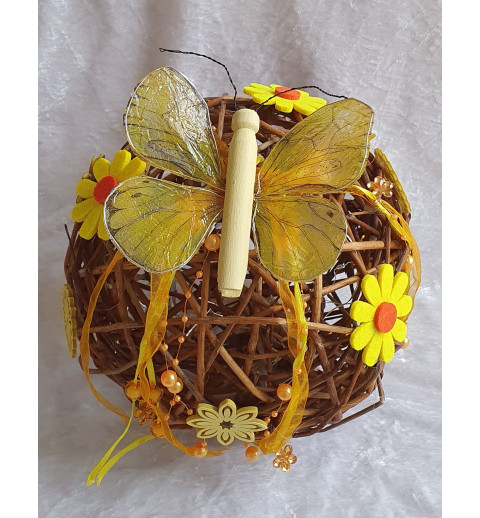 Weiden Kugel mit LED