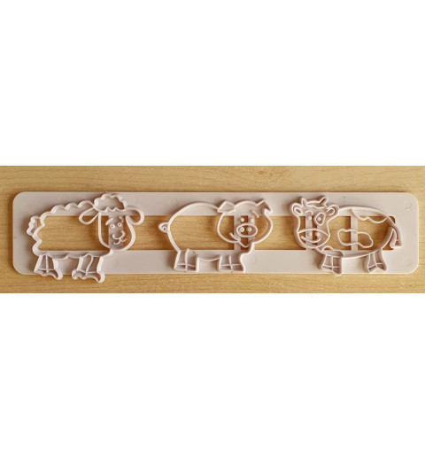 Ausstechform Bauernhof Tiere