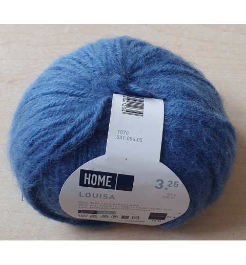 Wolle rauchblau