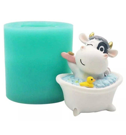 Silikon Form Kuh badet