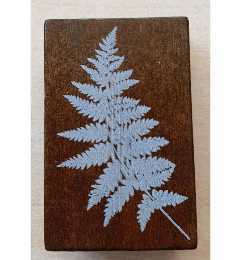 Holzstempel Blatt