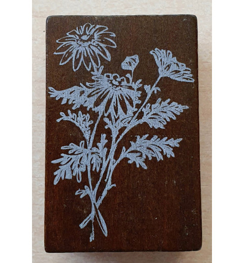 Holzstempel Blumen