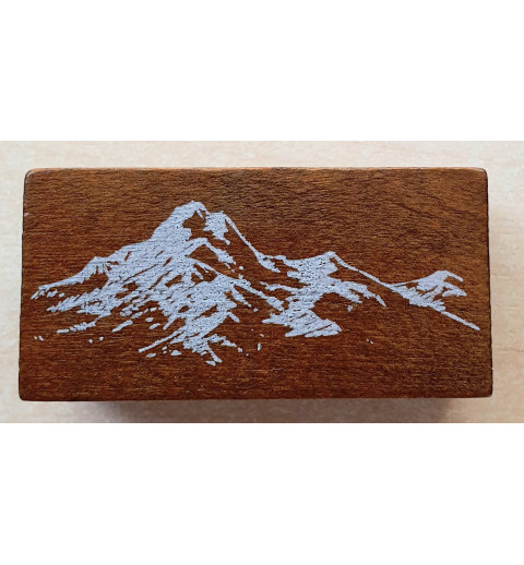 Holzstempel Berge