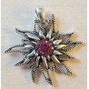 Edelweiss Anhänger pink