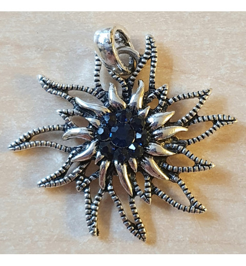 Edelweiss Anhänger schwarz