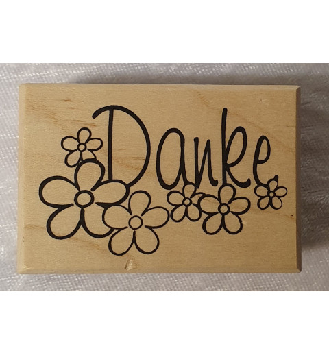 Holz Stempel Danke
