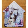Holz Schild Katzen