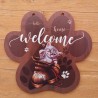 Holz Schild Katze braun