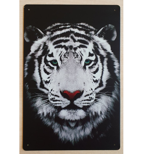 Metall Schild Tiger