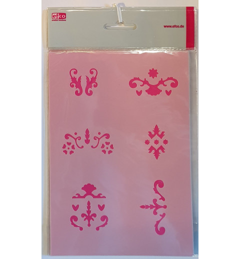 Schablone Ornamente