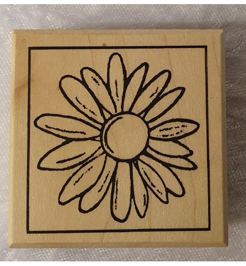 Holz Stempel Blume