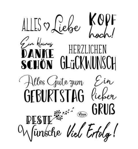 Clear Stamps Alles Liebe