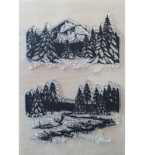 Clear Stamps Berge/Wald