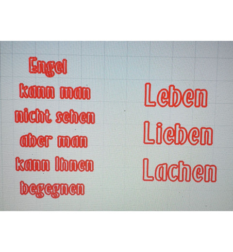 Schablone Engel......