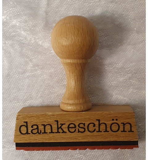 Holz Stempel Dankeschön 2