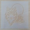 Schablone Wolf