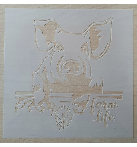 Schablone Schwein