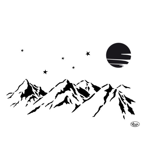 Schablone Berge
