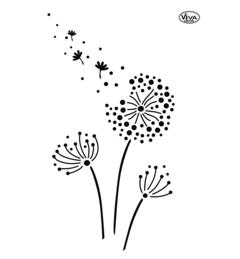 Schablone Pusteblumen