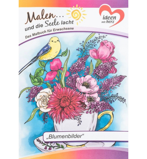 Malbuch Blumenbilder