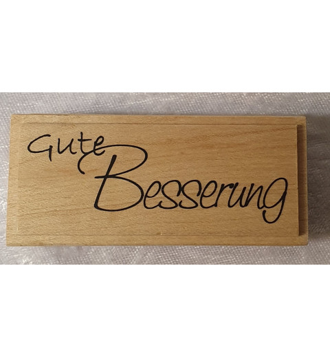 Holz Stempel Gute Besserung