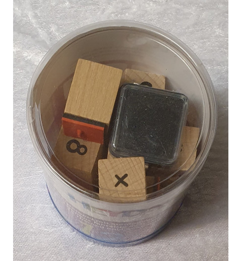 Holz Stempel Zahlen Set
