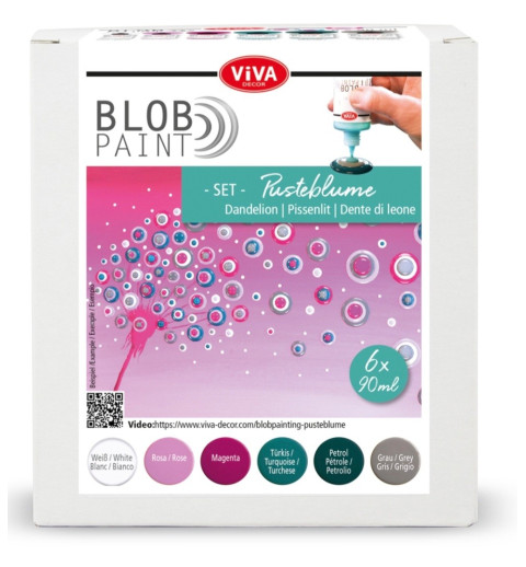 Blob Paint Farbset Pusteblume