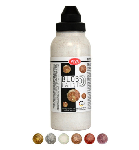 Blob Paint Farbe Silber Glitter
