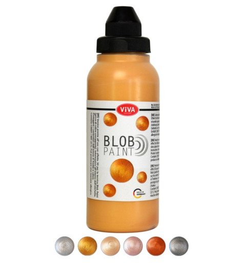 Blob Paint Farbe Rosegold Metallic
