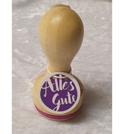 Holz Stempel Alles Gute